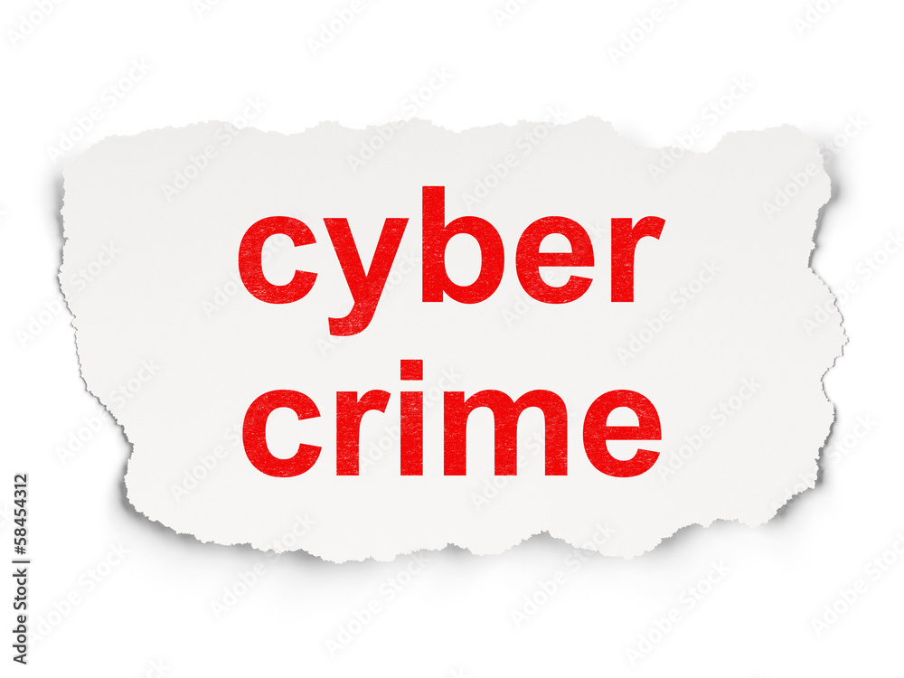 Privacy concept: Cyber Crime on Paper background Privacy concept: Cyber Crime on Paper background