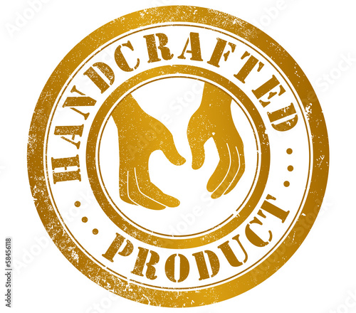 handcrafted product stamp