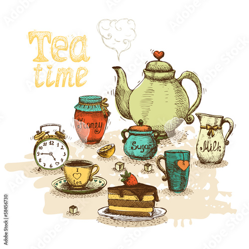 Tea time still life