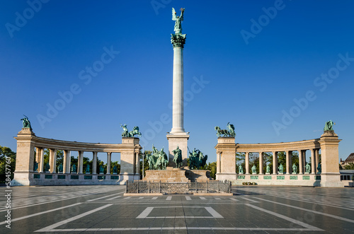 Heroes' Square, Millennium Monument, in Budapest
