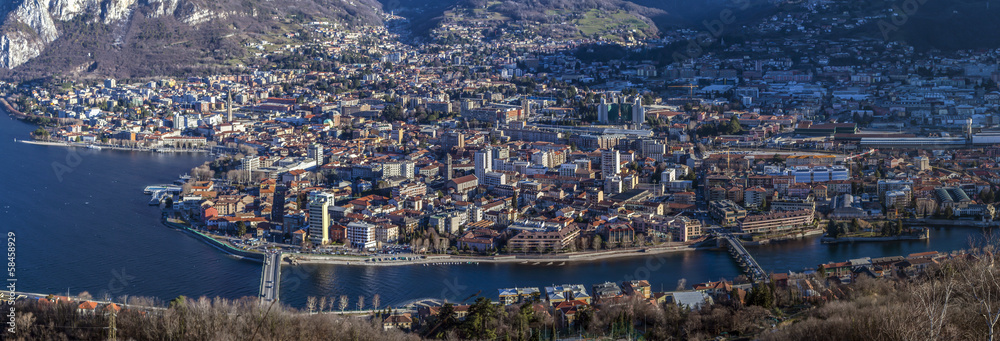 City of Lecco: panoramic view