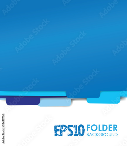 blue paper folder files