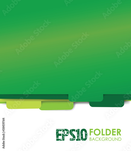 green paper folder files