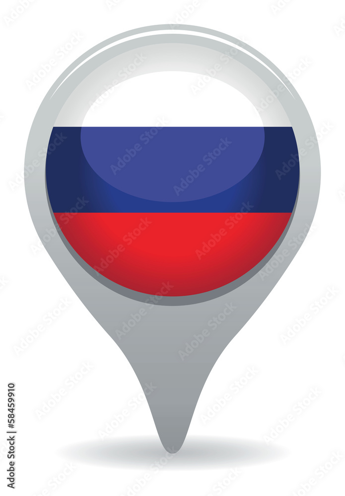 russia flag pointer russia flag pointer
