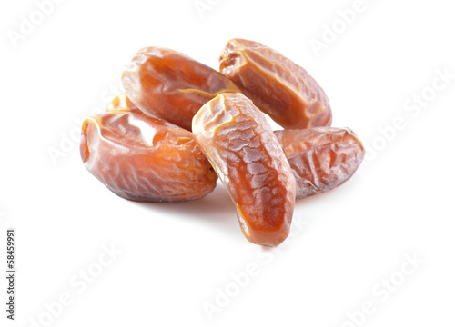 Dates isolated on white background