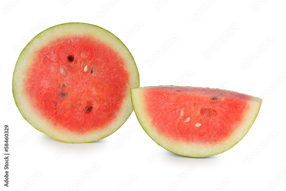 watermelon with clipping path over white background watermelon with clipping path over white background