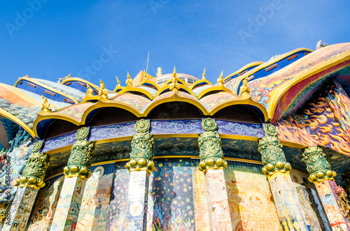 Some part of beautiful vihara at Baanrai temple photo