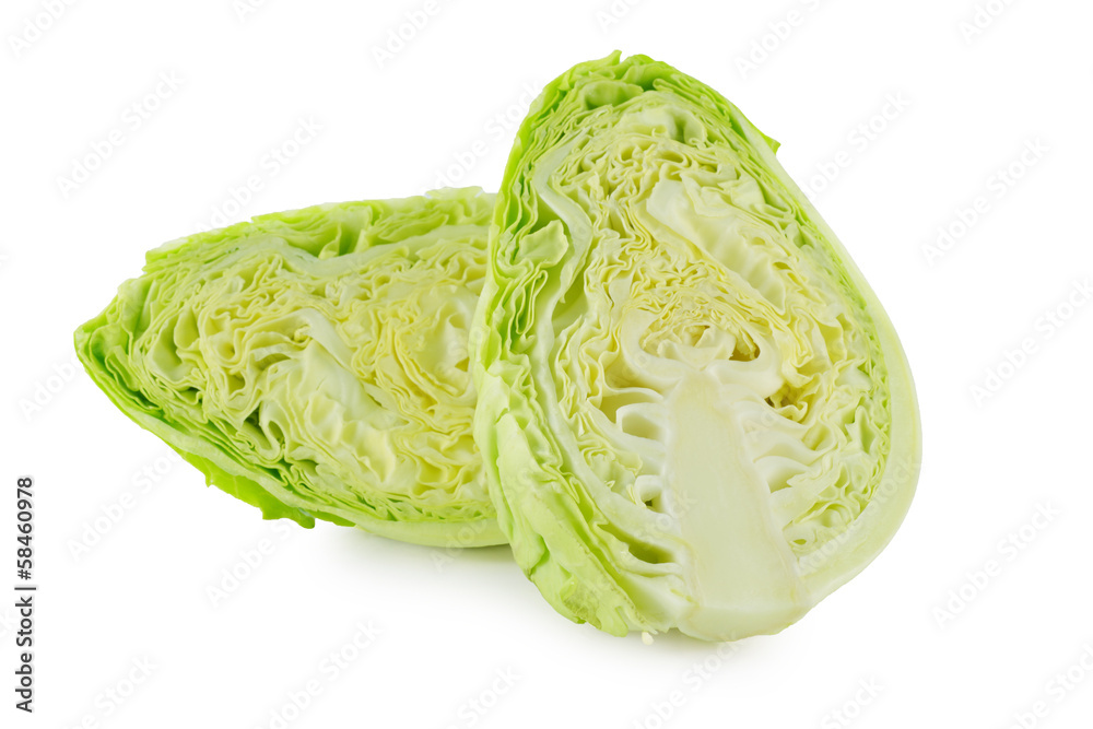Obraz premium cabbage on white background
