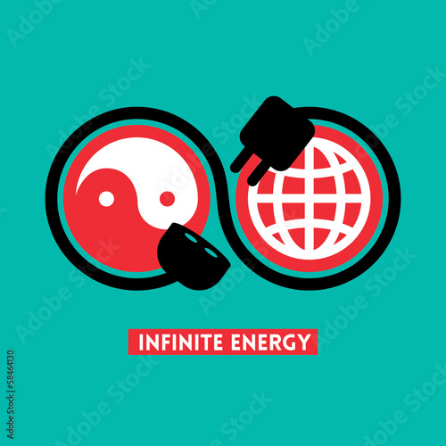 Infinite Energy concept illustration