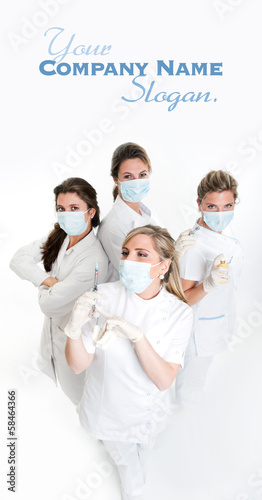 Group of female dentists