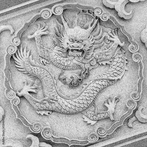 Dragon carving at temple © ChenPG