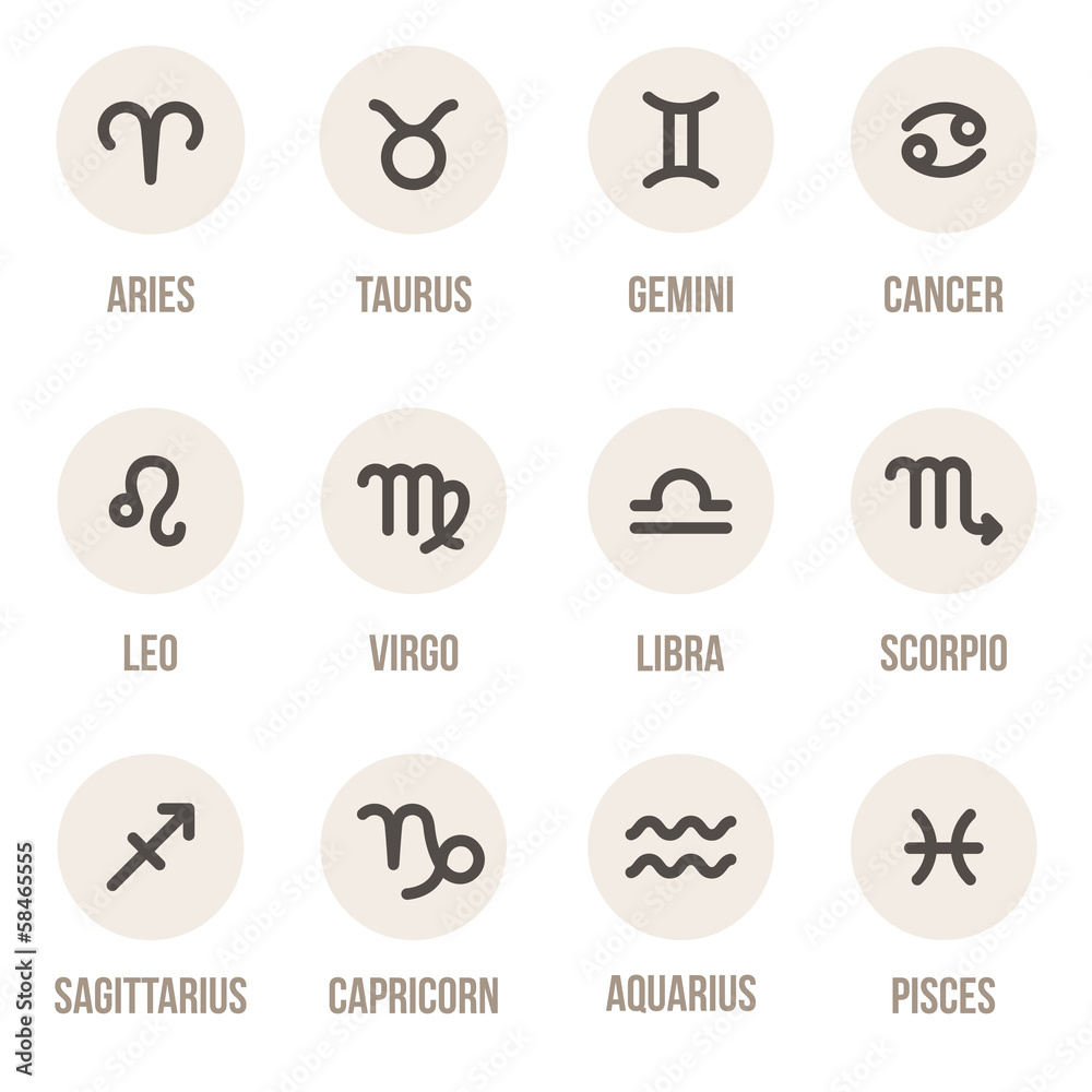 Fototapeta premium Zodiac signs