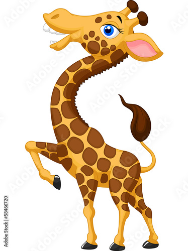 Cute giraffe cartoon