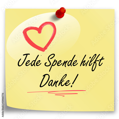 Jede Spende hilft Danke!