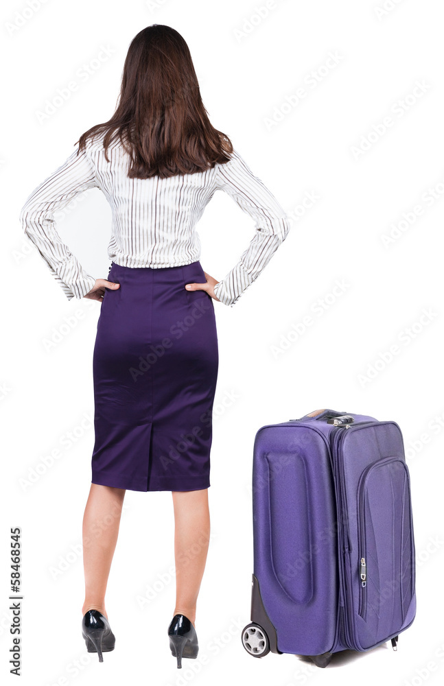 back view of thoughtful business woman contemplating. back view of thoughtful business woman contemplating.
