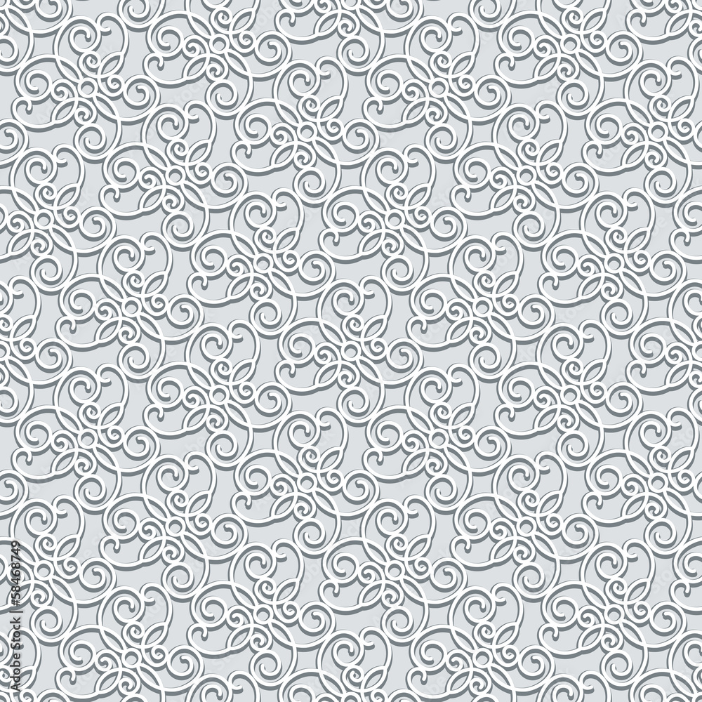 Grey lace, seamless pattern Grey lace, seamless pattern