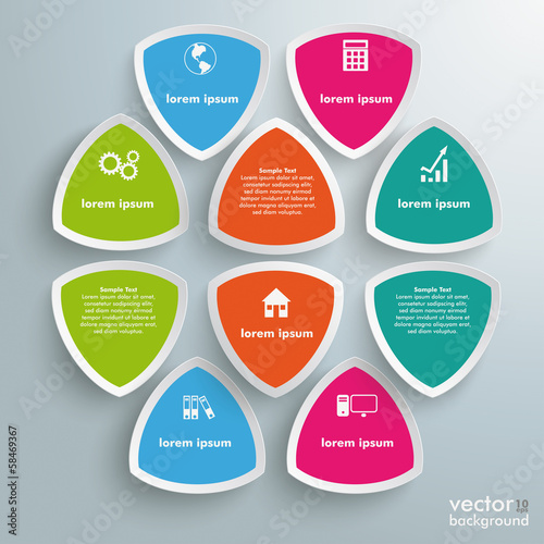 Round Triangles Infographic Company