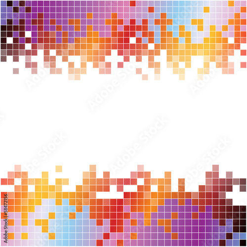Abstract digital background with colorful pixels
