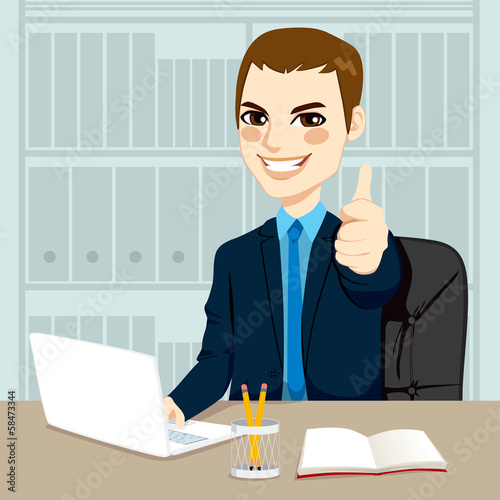 Businessman Working At Office