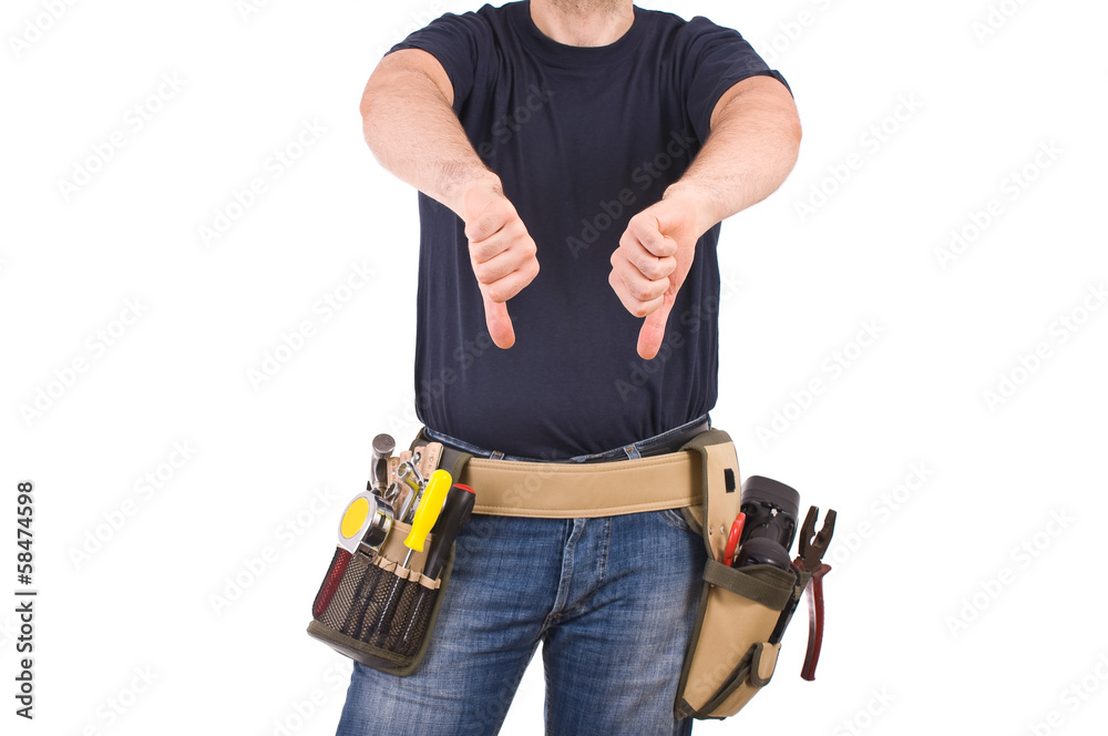 Blue collar worker. Blue collar worker.