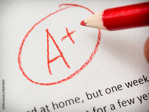 Top mark on essay