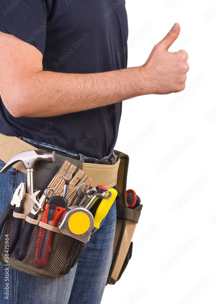 Fototapeta premium Blue collar worker.