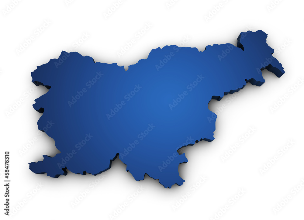 Map Of Slovenia 3d Shape