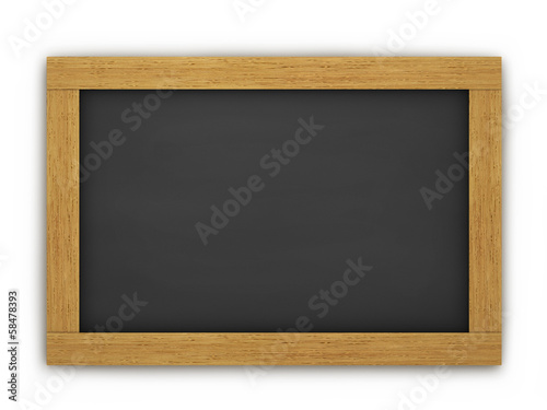 Wooden Empty Chalkboard