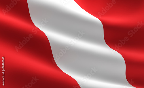 Bild auf Leinwand Peruvian flag