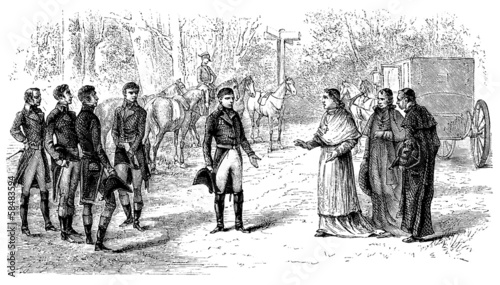 Foto Napoleon : meeting the Pope (begining 19th century)