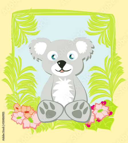 Fototapeta Naklejka Na Ścianę i Meble -  Illustration of Cute koala