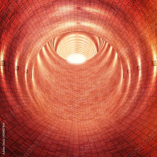 Fototapeta Naklejka Na Ścianę i Meble -  brick tunnel