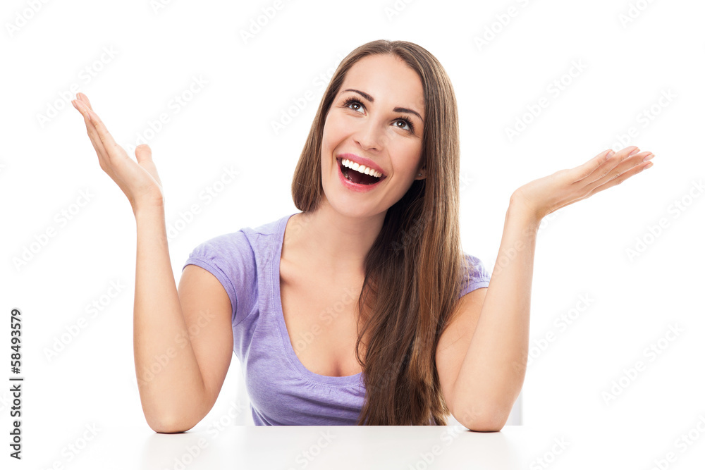 Surprised young woman Surprised young woman