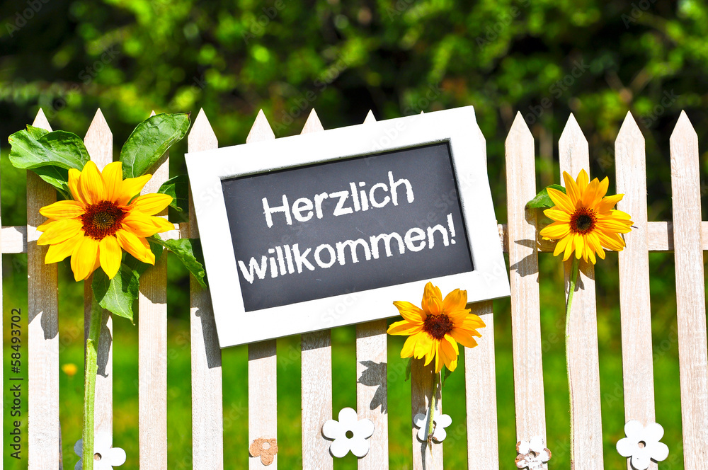 Wir Heißen Sie Herzlich Willkommen stock.adobe.com