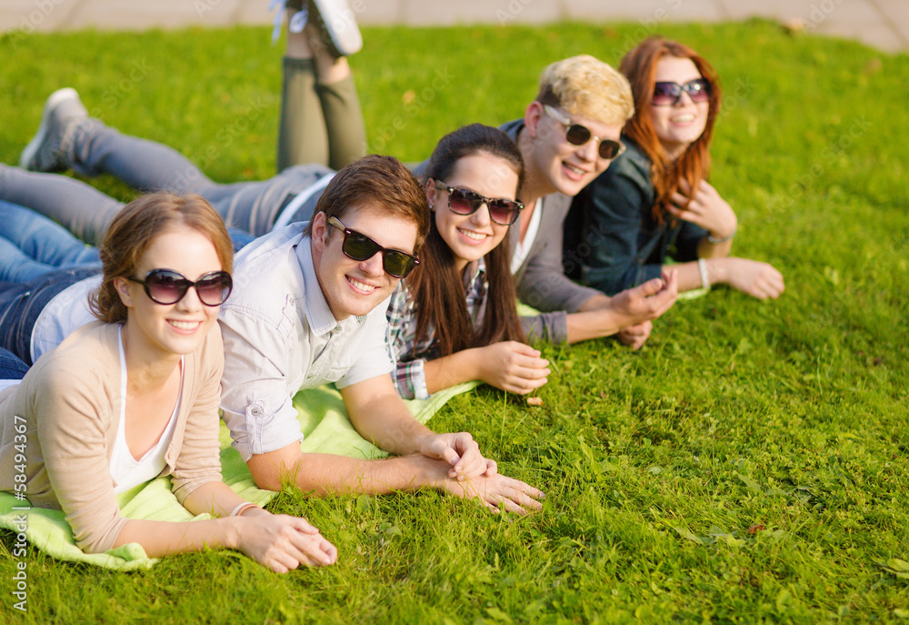 group of students or teenagers hanging out group of students or teenagers hanging out