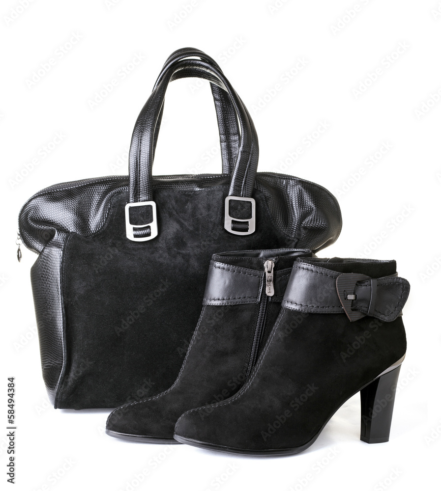 Naklejka premium Woman bag and shoes