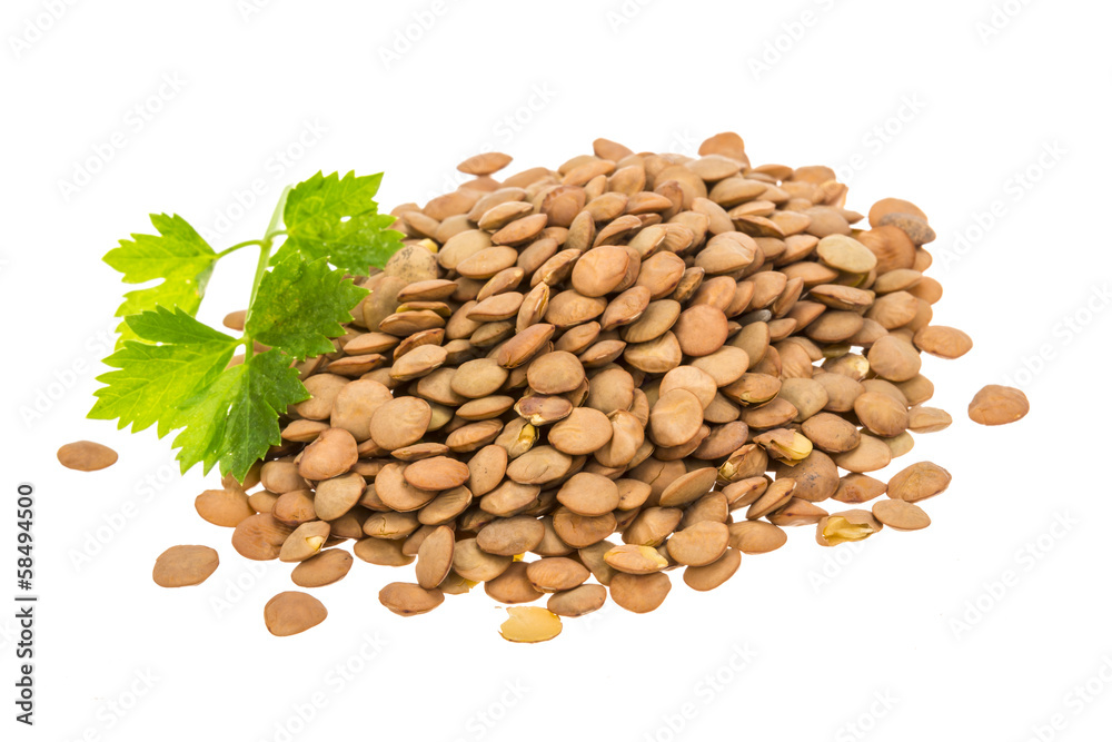 Raw lentils Raw lentils