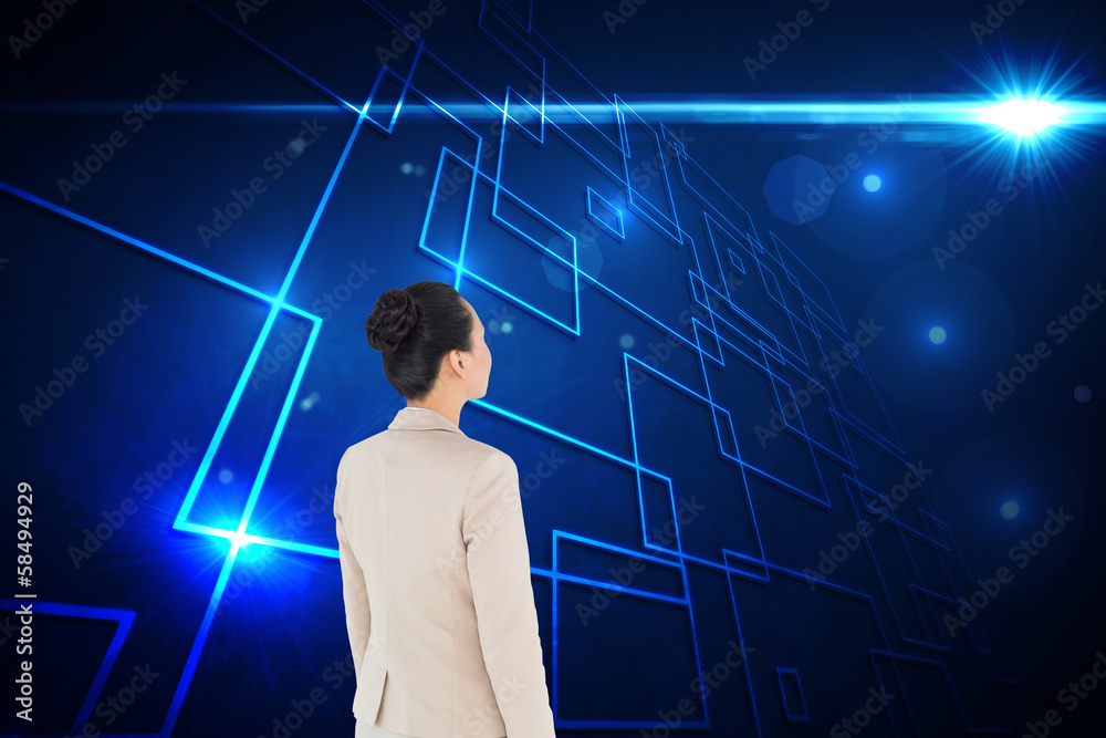 Composite image of asian businesswoman