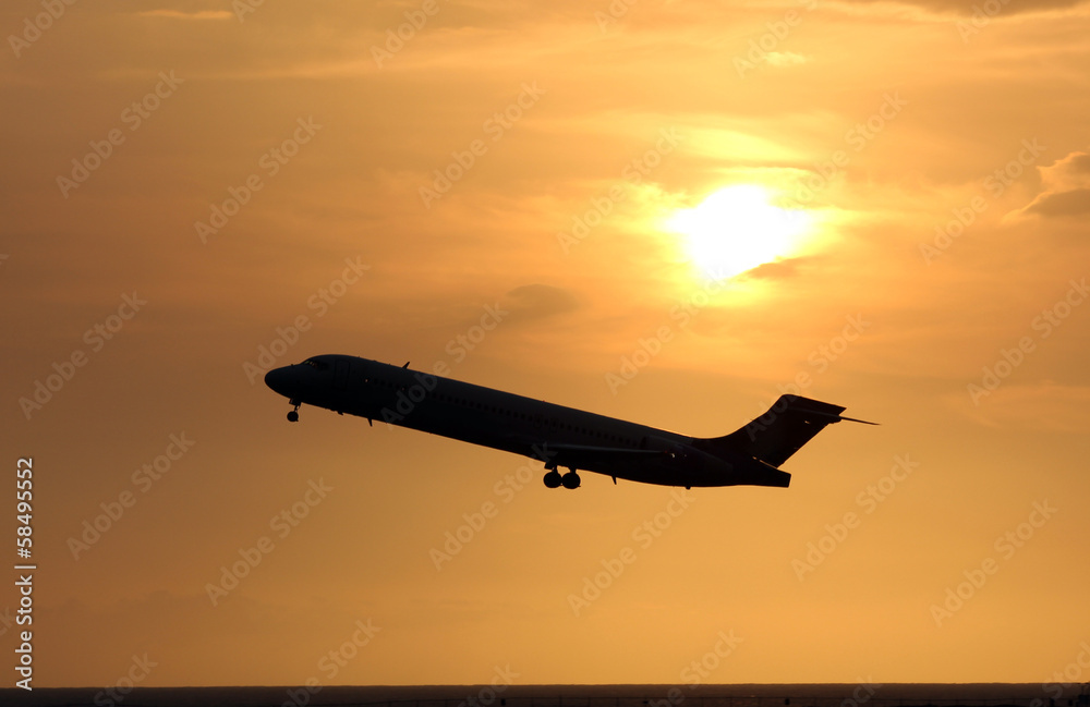 sunset plane