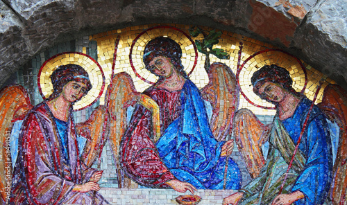 holy trinity mosaic photo