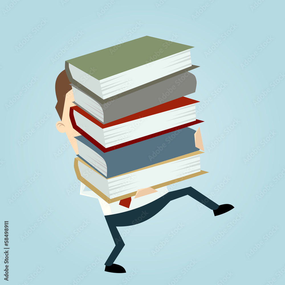 bücher tragen