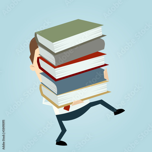 bücher tragen
