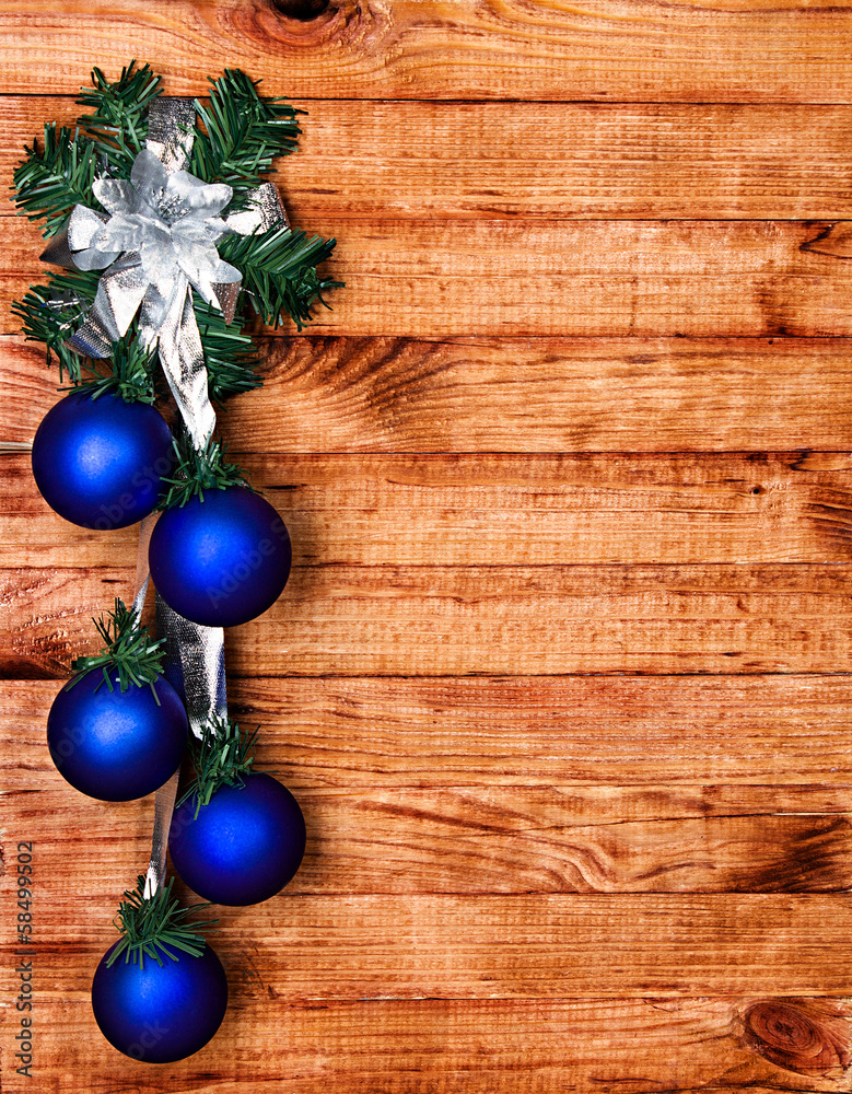 Christmas border with decoration Christmas border with decoration