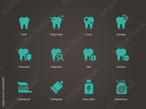 Teeth icons.