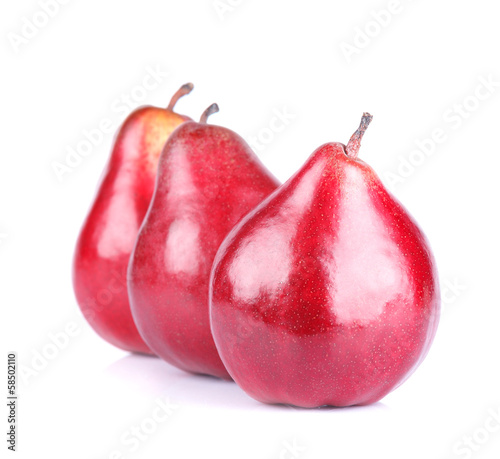 red ripe pears
