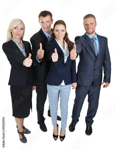 Group of business people is...