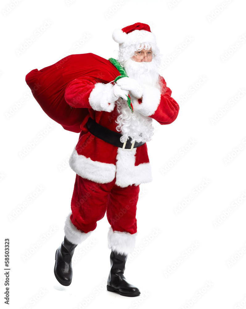 Santa Claus isolated on white. Santa Claus isolated on white.