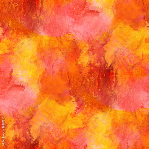 background yellow, orange watercolor art seamless texture abstra