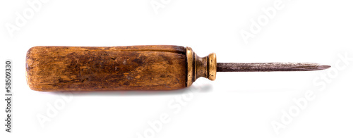 Konstfotografi Old awl isolated