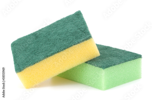 sponges isolated on the white background